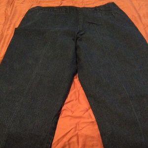 Wide  leg denim Capri Jean